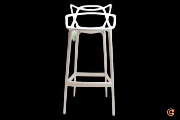 Kartell Masters Barhocker Tresenstuhl Hocker Stuhl Barstuhl 75cm Weiß B-Ware