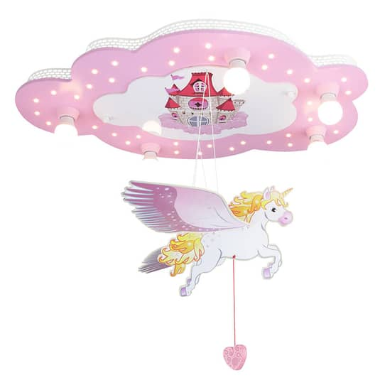 Elobra Kinder Deckenlampe Deckenlampe Decke Lampe Leuchte Schloss Mit Einhorn B-Ware - 4019698127919