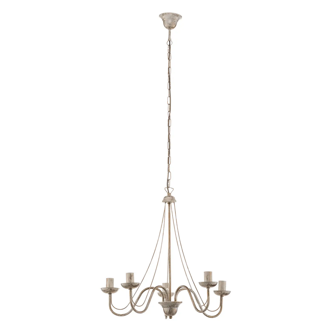 Helam Kronleuchter Malbo Hängeleuchte Deckenlampe Lampe Weiß Siehe Text/Foto B-Ware - 5902349215181