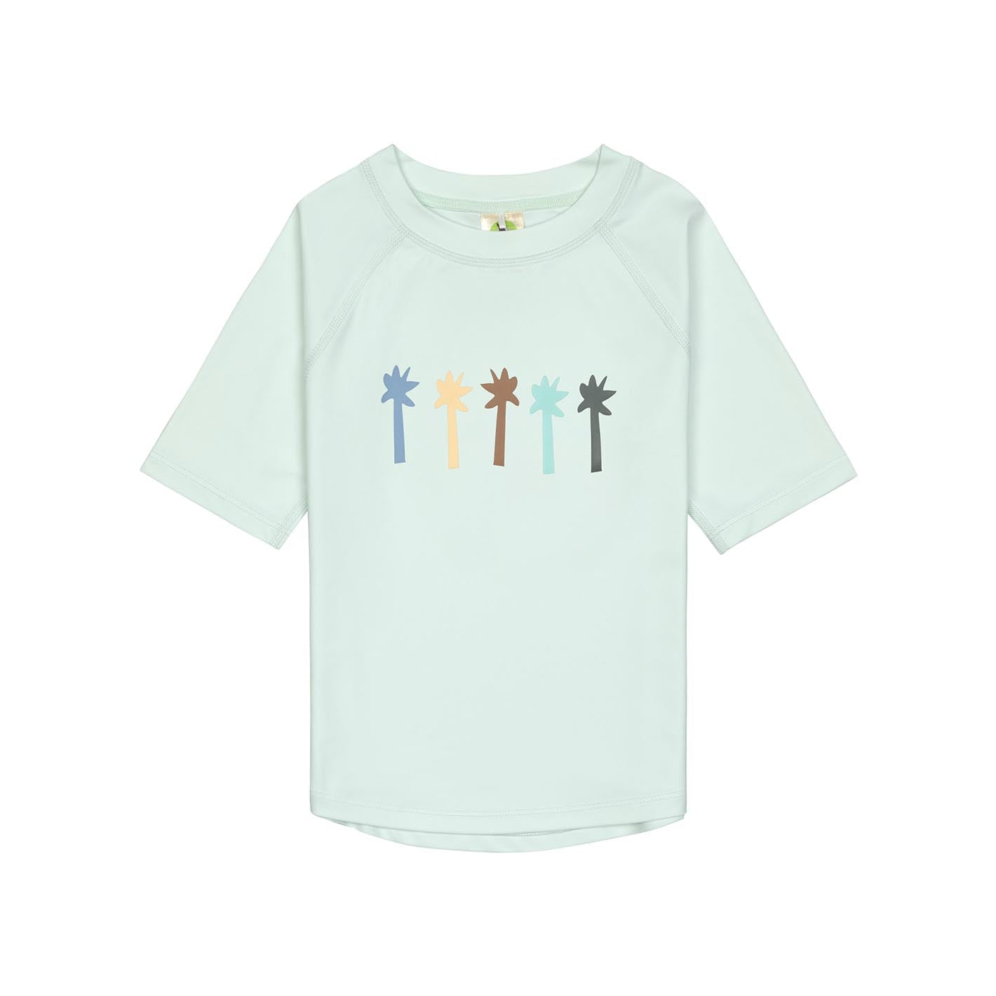 B-Ware Lässig Uv Shirt Kinder Shirt Kinder Uv Oberteil Kurzarm Palmen Mint