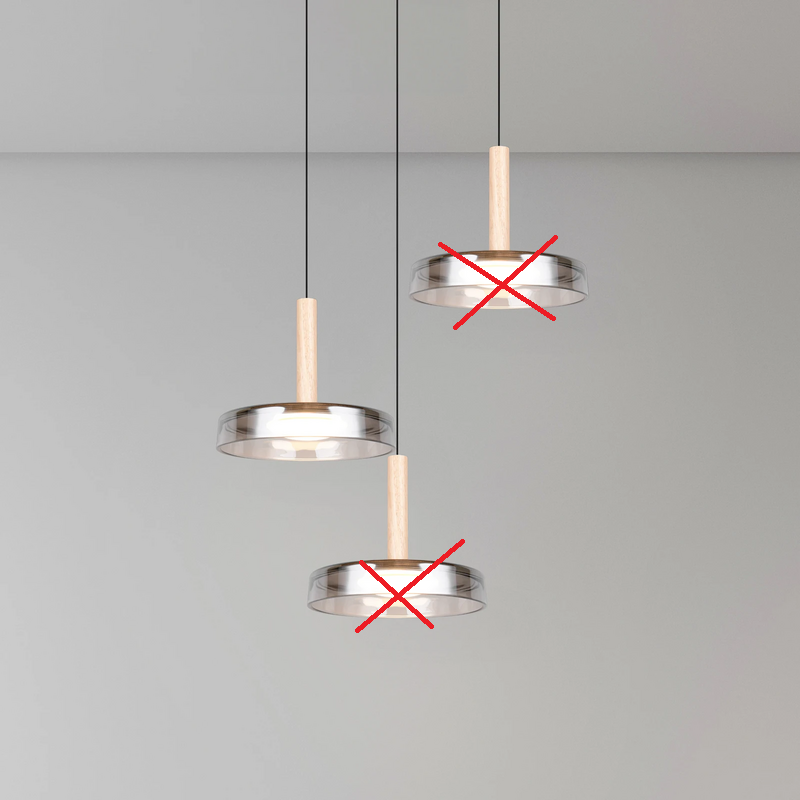 Trio Lighting Led Hängelampe Celeste Chrom/Holz, ø 35 Cm 3 Flg. Siehe Text/Fotos B-Ware - 4017807616897