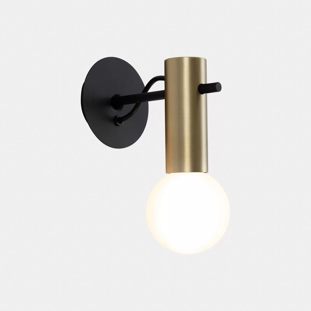 Leds C4 Nude Wandleuchte E27 Mattgold Schwarz Wandlampe Lampe Leuchte Spot317 B-Ware