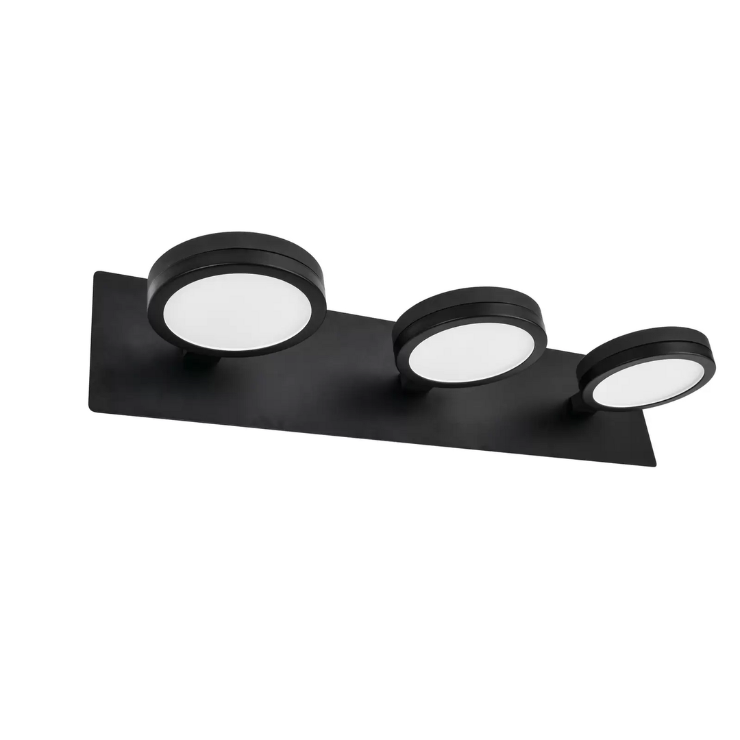 Lightme Led Spiegelleuchte Aqua Down 3 Fl Schwarz Leuchte Lampe Wandleuchte Gx53 B-Ware