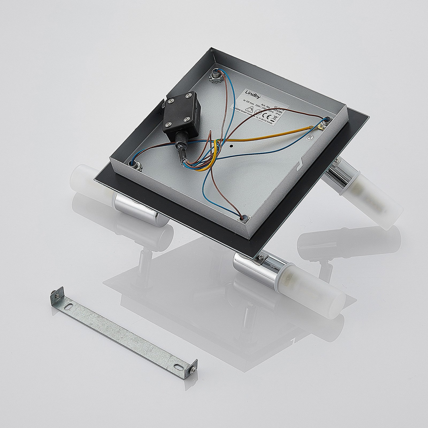 Lindby Bad Deckenlampe Zela Deckenlampe Lampe 4 Flammig G9  32 X 32 Cm Chrom B-Ware - 4251096558982