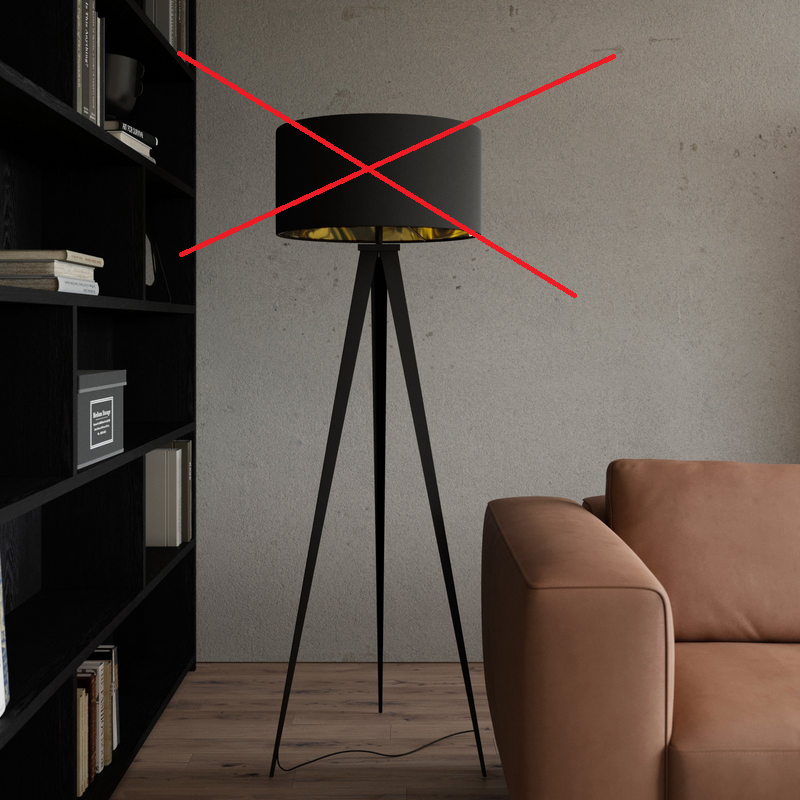 Lindby Benik Tripod Stehlampe Wohnzimmerleuchte Standleuchte Siehe Text/Foto B-Ware
