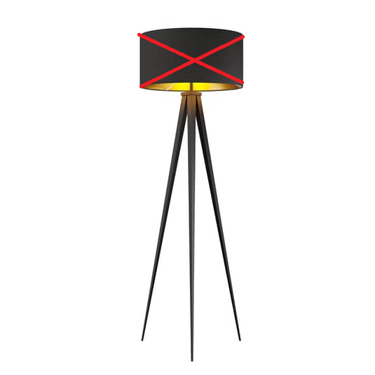 Lindby Benik Lampe Licht Leuchte Tripod Lampenfuß Metall Siehe Text/Foto B-Ware