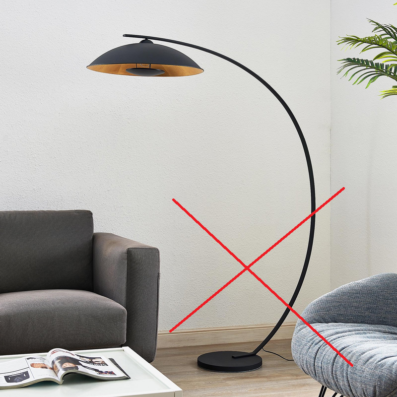 Lindby Emilienne Bogenstehlampe Standleuchte Stehleuchte Lampe Siehe Text/Foto B-Ware