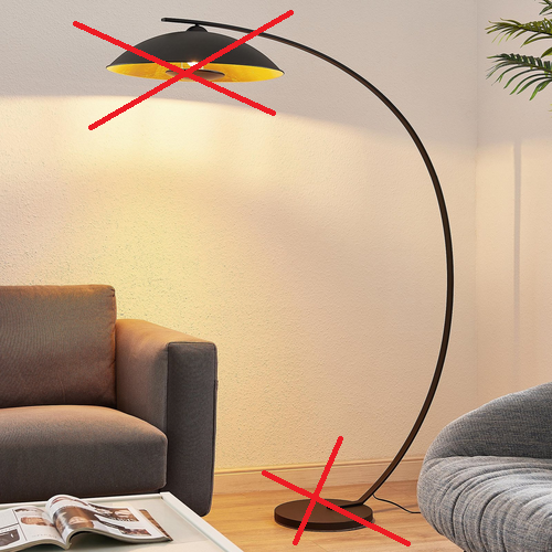 Lindby Emilienne Bogenstehlampe Standleuchte Stehleuchte Leuchte Lamp Siehe Text B-Ware