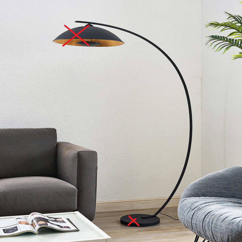 Lindby Emilienne Bogenstehlampe Standleuchte Stehleuchte Leuchte Siehe Text/Foto B-Ware