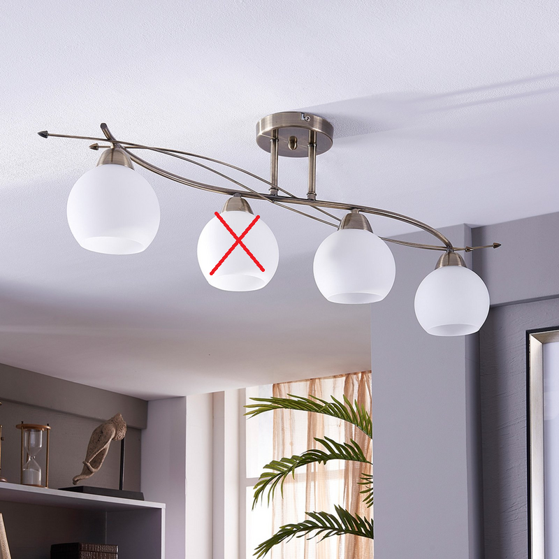 Lindby Deckenlampe Leanda Hängeleuchte Lampe Leuchte 4 Flammig Siehe Text/Foto B-Ware