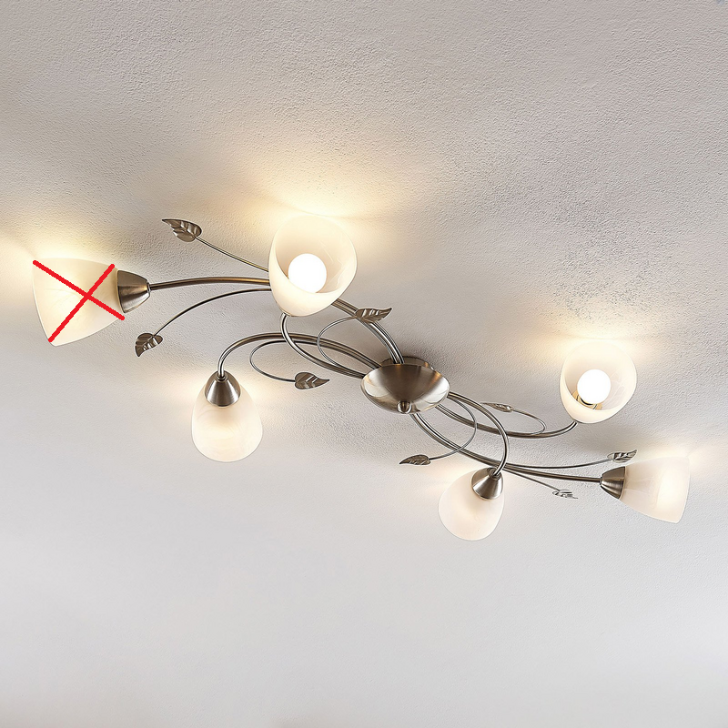 Lindby Yannie Led Deckenlampe 6 Flg Deckenlampe Deckenlicht Siehe Text/Foto B-Ware