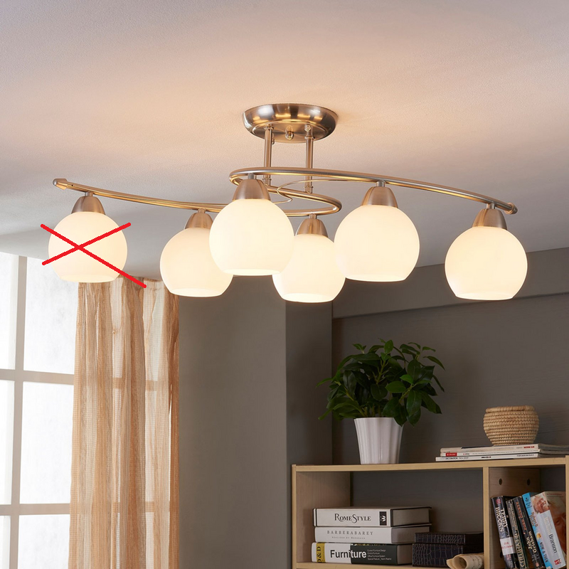 Lindby Esszimmer Deckenlampe Lampe Leuchte Svean Licht E14 6 Flg Siehe Text/Foto B-Ware - 4251096517248