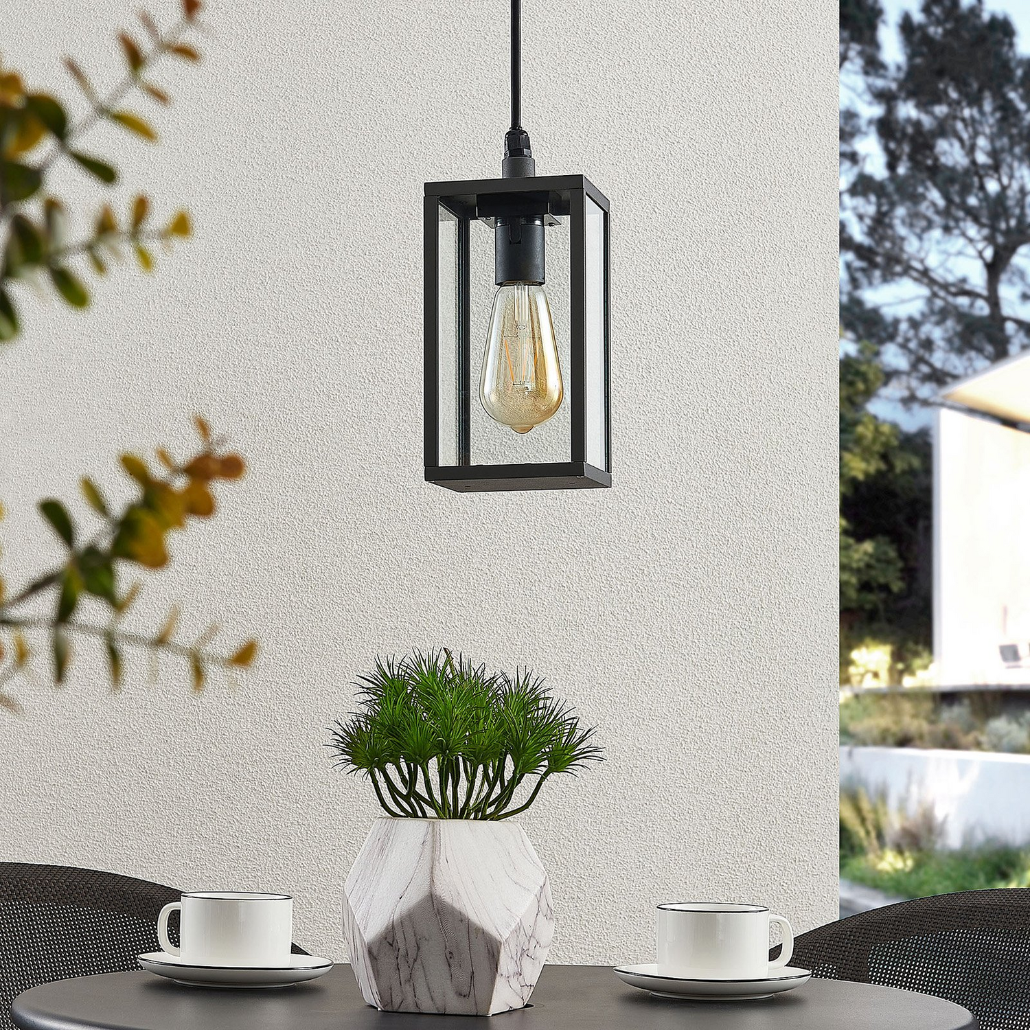 Lindby Filimon Außen Pendelleuchte Terrassenleuchte Gartenleuchte E27 Siehe Text B-Ware - 4251096575873