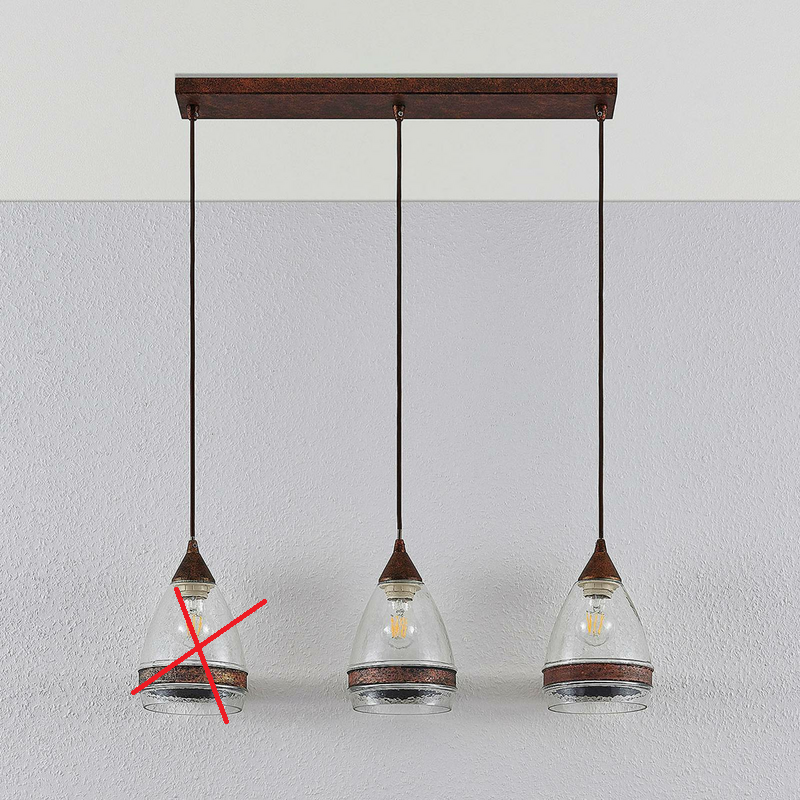 Lindby Glas Pendelleuchte Millina Pendellampe Lampe Leuchte Siehe Text/Foto B-Ware - 4251096551570