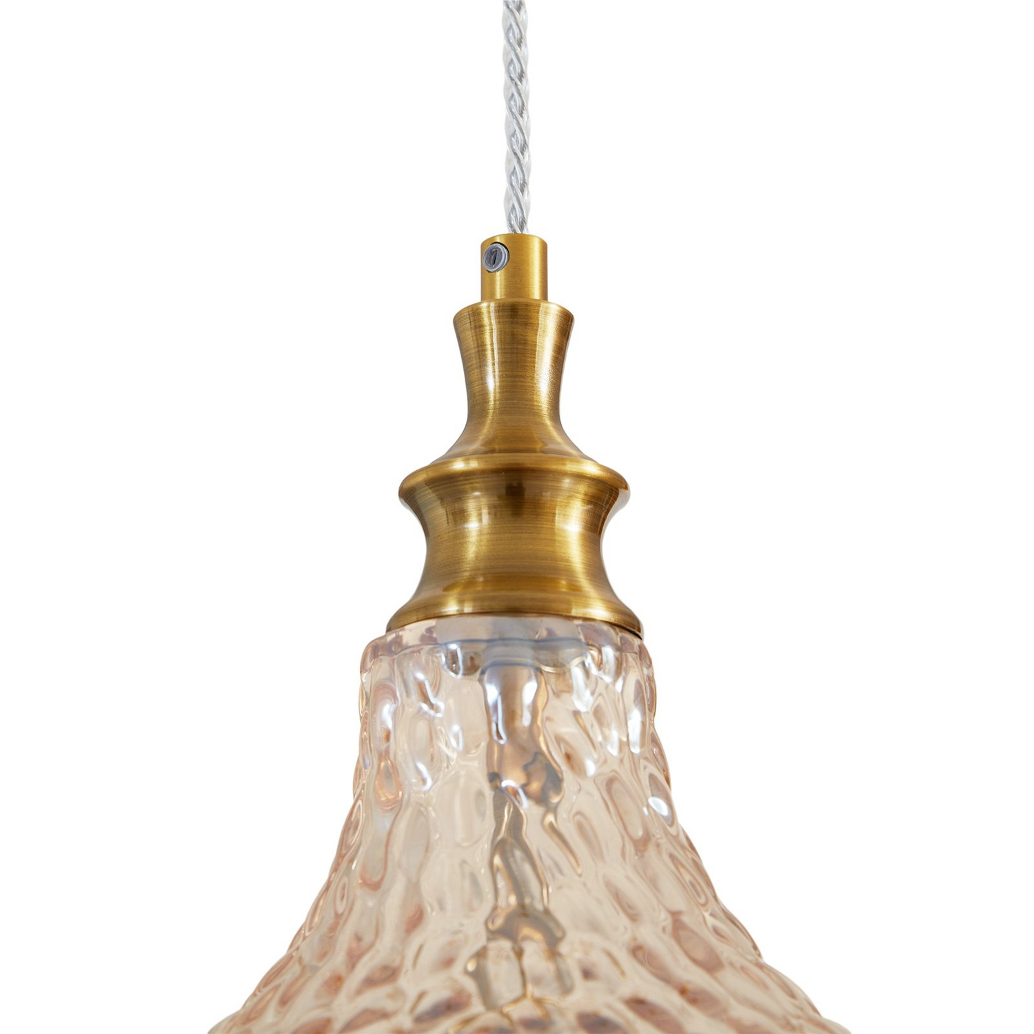 B-Ware Lindby Hängeleuchte Pendelleuchte Lampe Drakar Amber Glas ø 195 Cm Deckenlampe