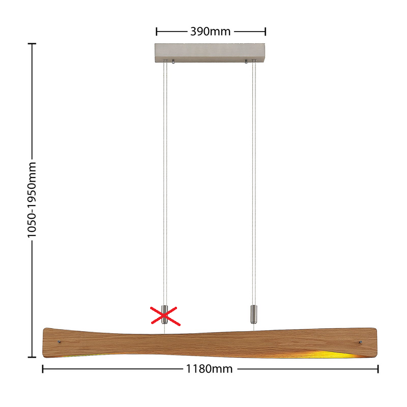 Lindby Beazina Led Hängeleuchte Deckenlampe Pendelleuchte Led 29 W Defektware D-Ware - 4251096597486