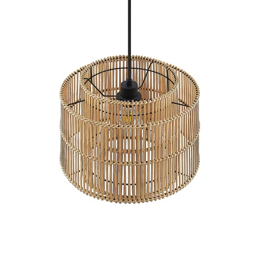 Lindby Bridga Pendelleuchte Hängeleuchte Deckenlampe Lampe Leuchte Bambus E27    B-Ware - 4251911737905