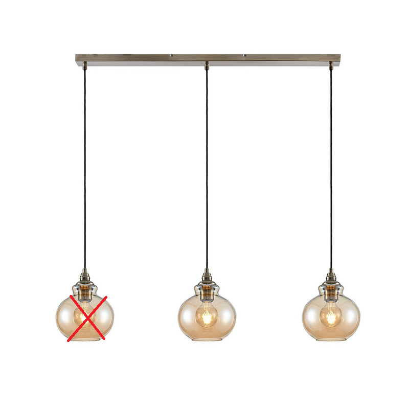 Lindby Tymoni Glas Pendelleuchte Hängeleuchte Deckenlampe Lampe Siehe Text/Foto B-Ware - 4251096569988