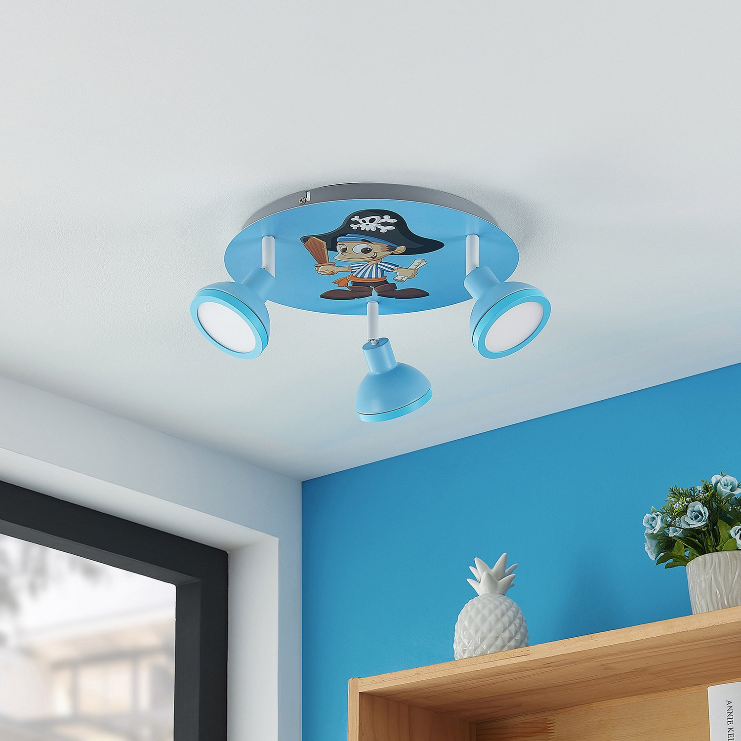 Lindby Roxas Kinderzimmer Deckenlampe Deckenleuchte Lampe Pirat Siehe Text/Foto B-Ware - 4251911706413