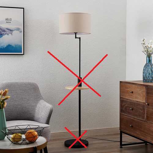 Lindby Zinia Stehlampe Wohnzimmerlampe M. Ablage & Usb Siehe Text/Foto B-Ware