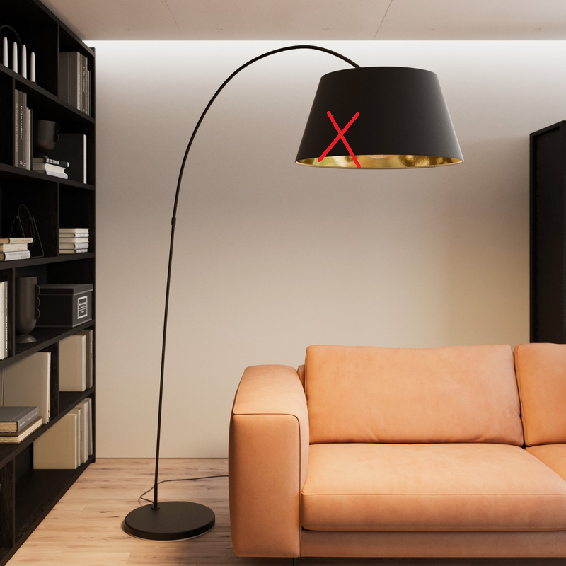 Lindby Bogenstehlampe Esti Mit Stoffschirm Lampe Leuchte Siehe Text/Foto B-Ware