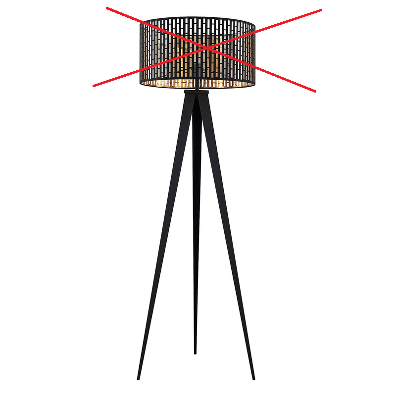 Lindby Thoralf Tripodgestell Stehlampe Standlampe Dreibein Siehe Text/Foto B-Ware
