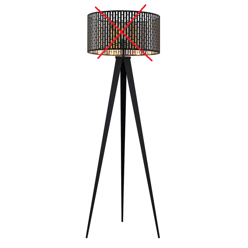Lindby Thoralf Stehleuchte mit Tripodgestell Stehlampe Lampe SIEHE TEXT/FOTO