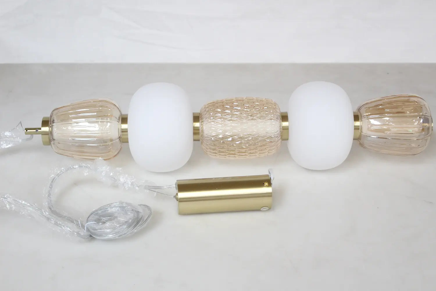 Loom Design Led Hängelampe Pendelleuchte Pearl 5 Amber Gold Glas Siehe Text/Foto B-Ware - 5712802225844