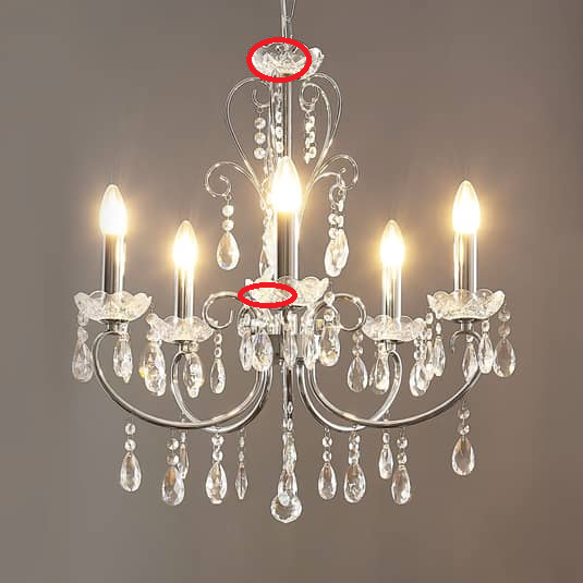 Lucande Kronleuchter Deckenlampe Deckenleuchte Solveig 5 Fl Siehe Text/Foto B-Ware