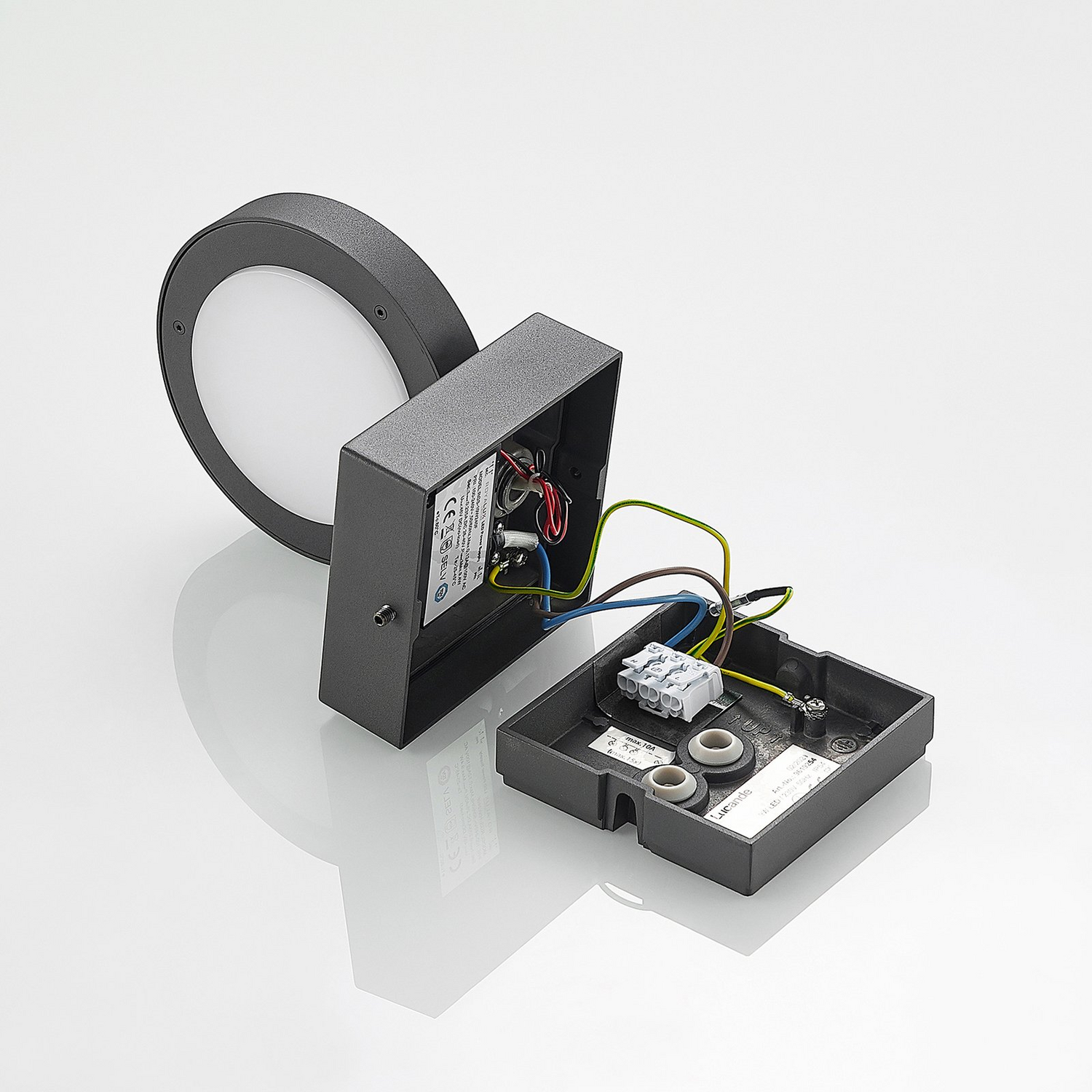 Lucande Belna Led Außenwandlampe Wandleuchte Lampe Led Sensor Siehe Text/Foto B-Ware - 4251911702576