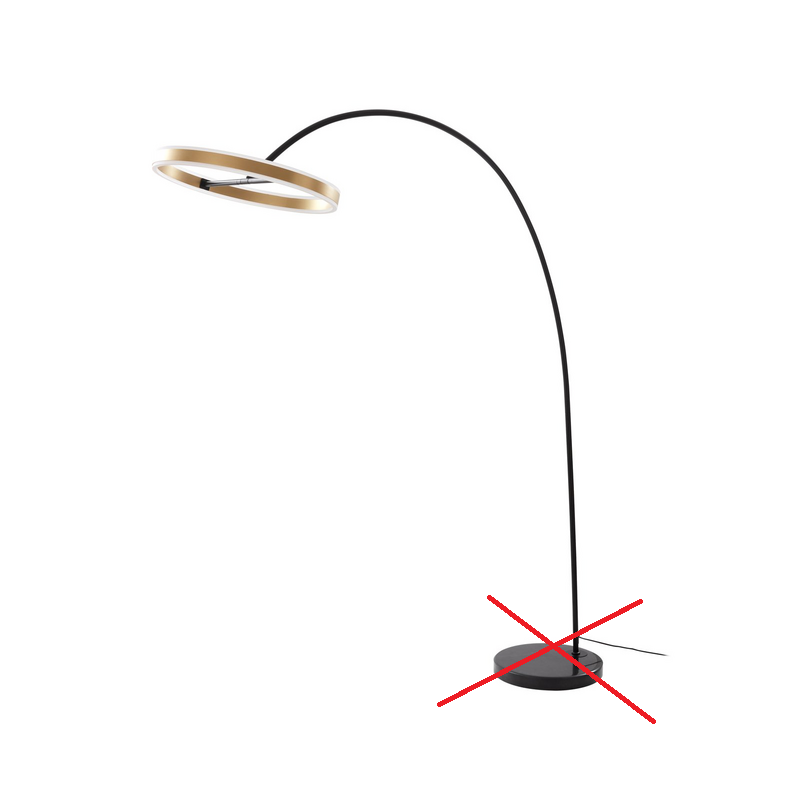 Lucande Yekta Led Bogenstehlampe Stehlampe Stehleuchte Leuchte Siehe Text/Foto B-Ware