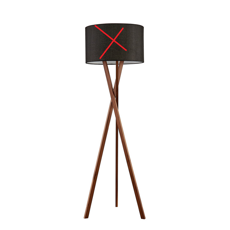Lucande Auriane Tripod Stehlampe Standleuchte Leselampe Lampe Siehe Text/Foto B-Ware
