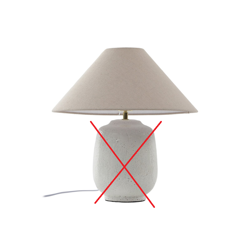 Lucande Tischleuchte Thalorin Höhe 47 Cm Keramik Tischlampe Lamp Siehe Text/Foto B-Ware