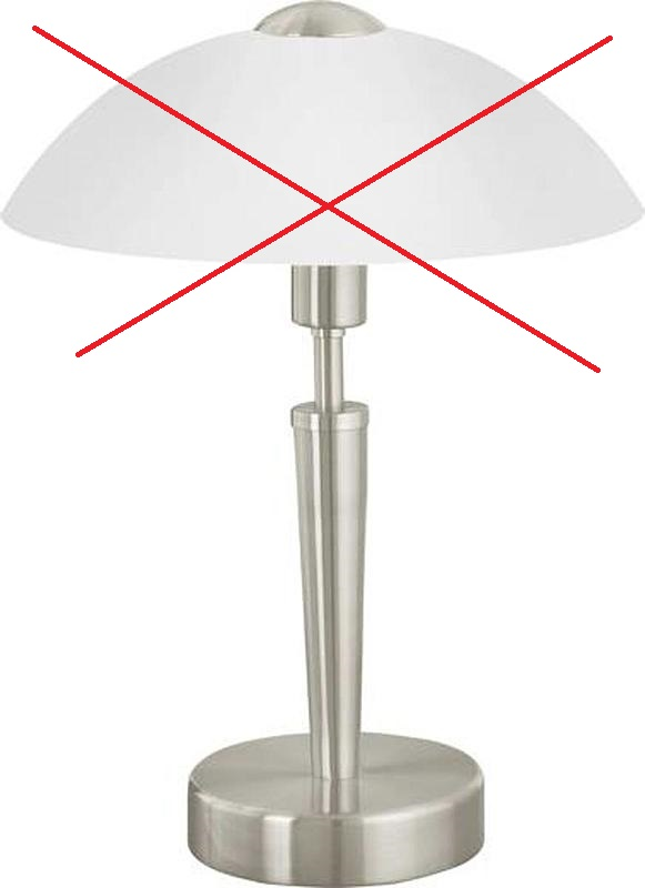 Eglo Tischlampe Energiesparlampe Schreibtischlampe Led E14 Siehe Text/Foto B-Ware