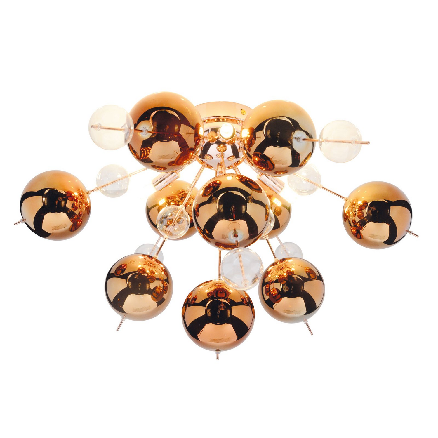 Näve Deckenleuchte Explosion Deckenlampe Kupferfarbene Kugeln Beleuchtung G9  B-Ware - 4003222838433