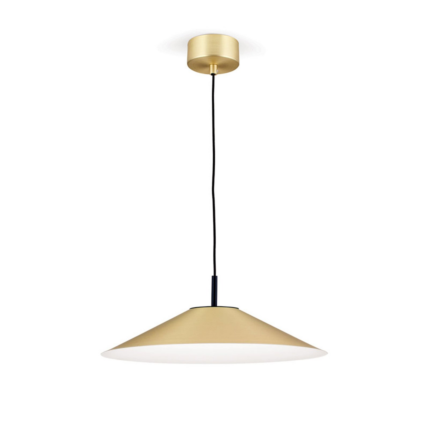 Orion Led Pendelleuchte Gourmet Schirm Messing Matt Lampe Leuchte Spot Licht B-Ware - 9003090266753