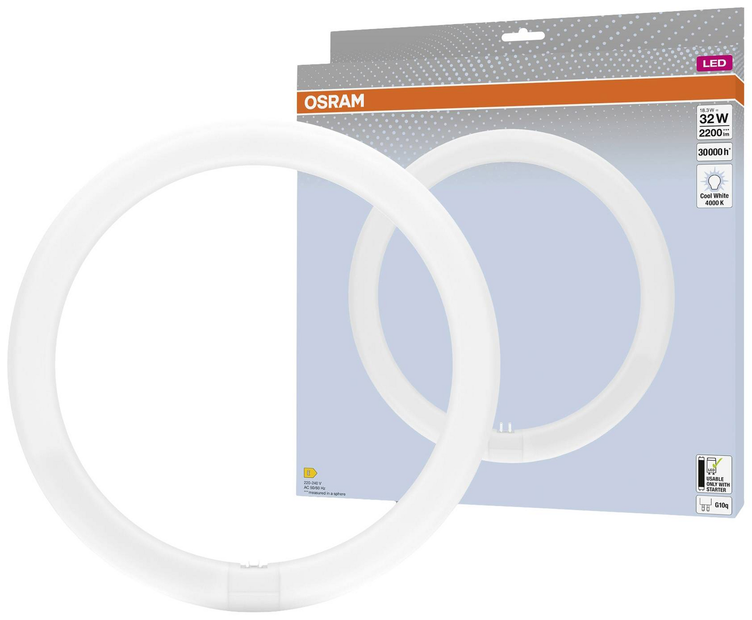 Osram Led Röhre Leuchte Lampe Licht G10q Neutralweiß 18.3 W 300mm 6 Stück B-Ware - 4099854042683