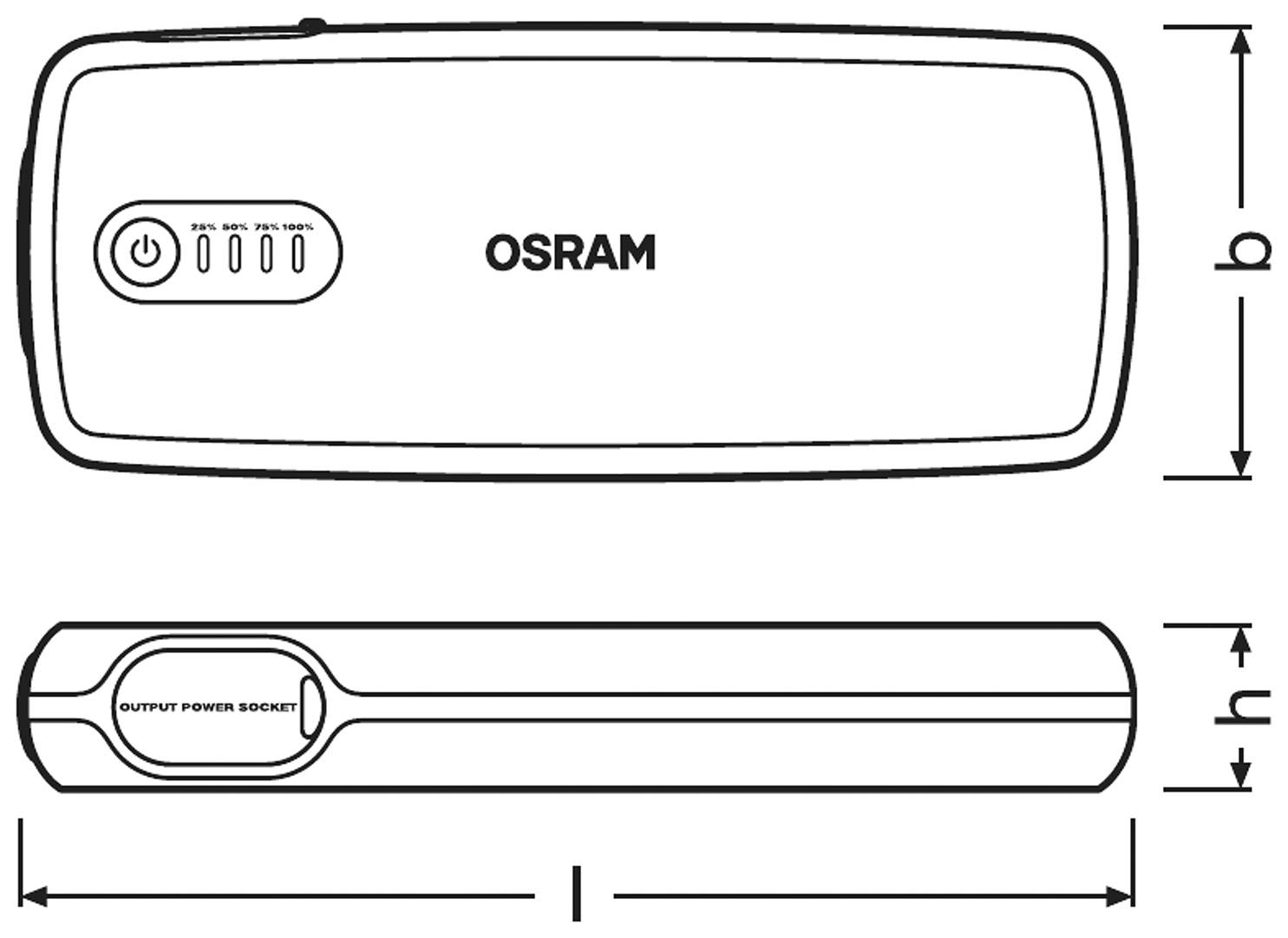 Osram Auto Schnellstartsystem Batter Ystart 400 Obsl400 Starthilfestrom 12 V Strom B-Ware - 4052899620490