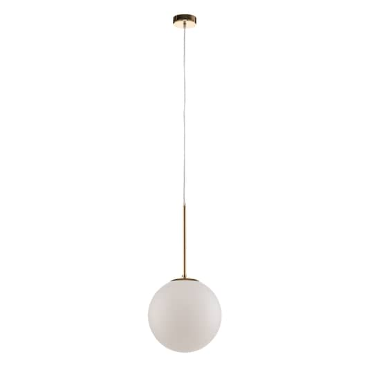 Euluna Pendelleuchte Dione Deckenlampe Hängeleuchte E27 1 Flammig Weiß Gold 30cm B-Ware