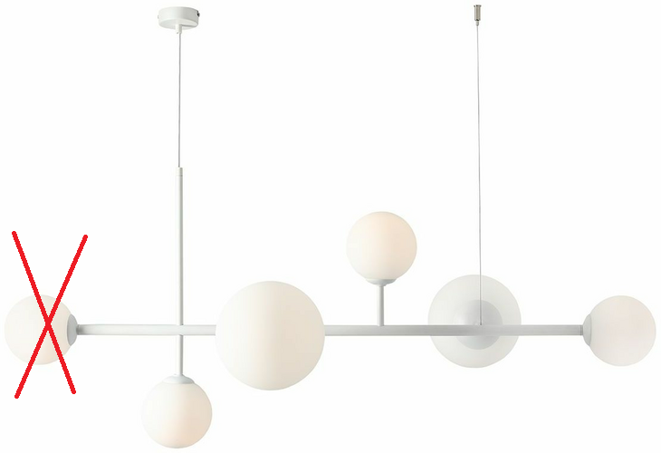 B-Ware Aldex Pendelleuchte Pendelleuchte Lampe Leuchte Hängeleuchte Dione Siehe Text