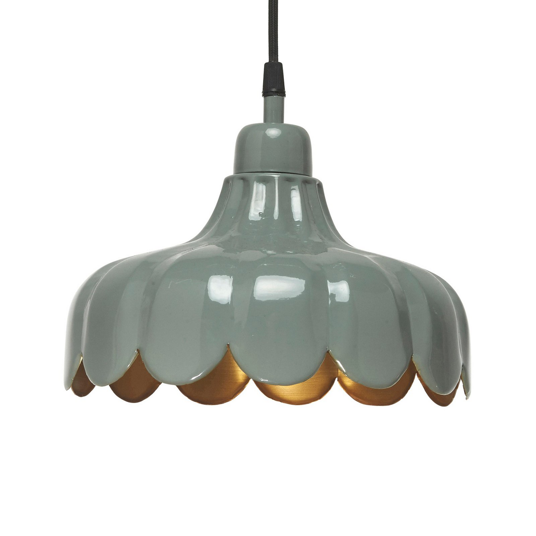 Pr Home Hängelampe Pendelleuchte Lampe Grün Gold Stecker ø24cm Wells Small B-Ware - 7330976079766