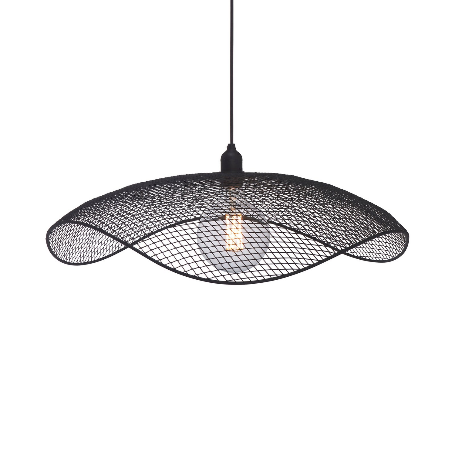 Pr Home Vivi Hängelampe Gitterschirm Schwarz ø 61cm Deckenlampe Lampe Leuchte B-Ware - 7330976131495