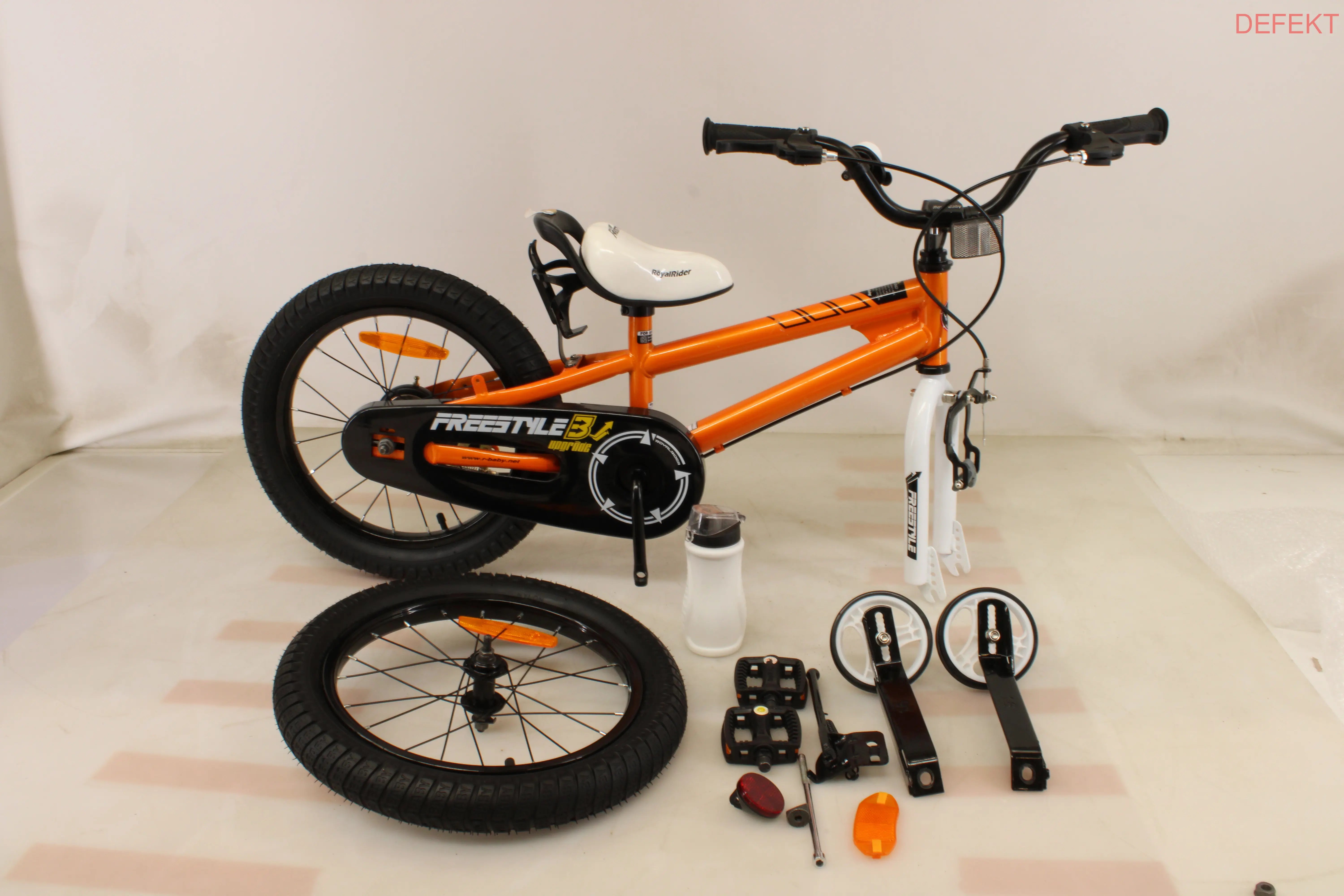 RoyalBaby Kinderfahrrad, 12 Zoll, Orange, nur 28 €