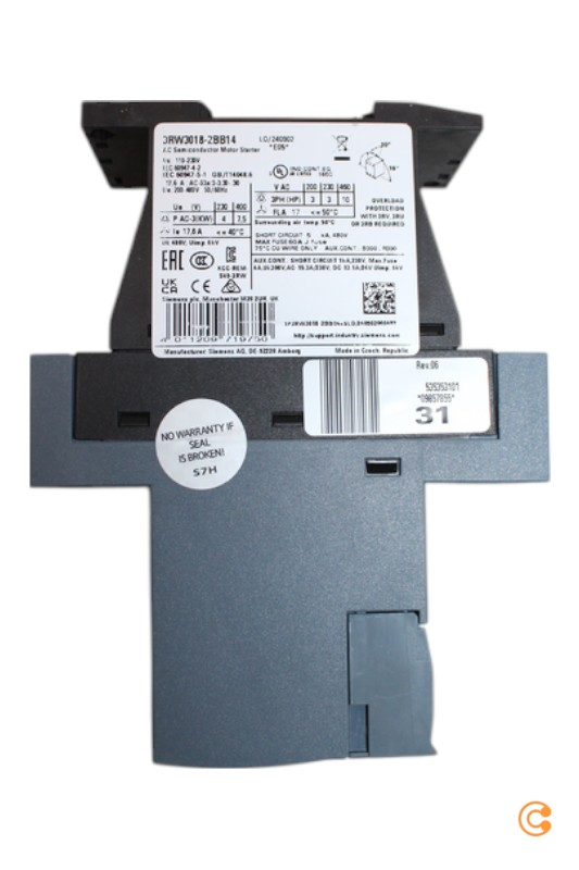 Siemens 3 Rw3018 2 Bb14 3 Rw30182 Bb14 Sanftstarter Softstarter Siehe Text/Foto B-Ware - 4011209719750