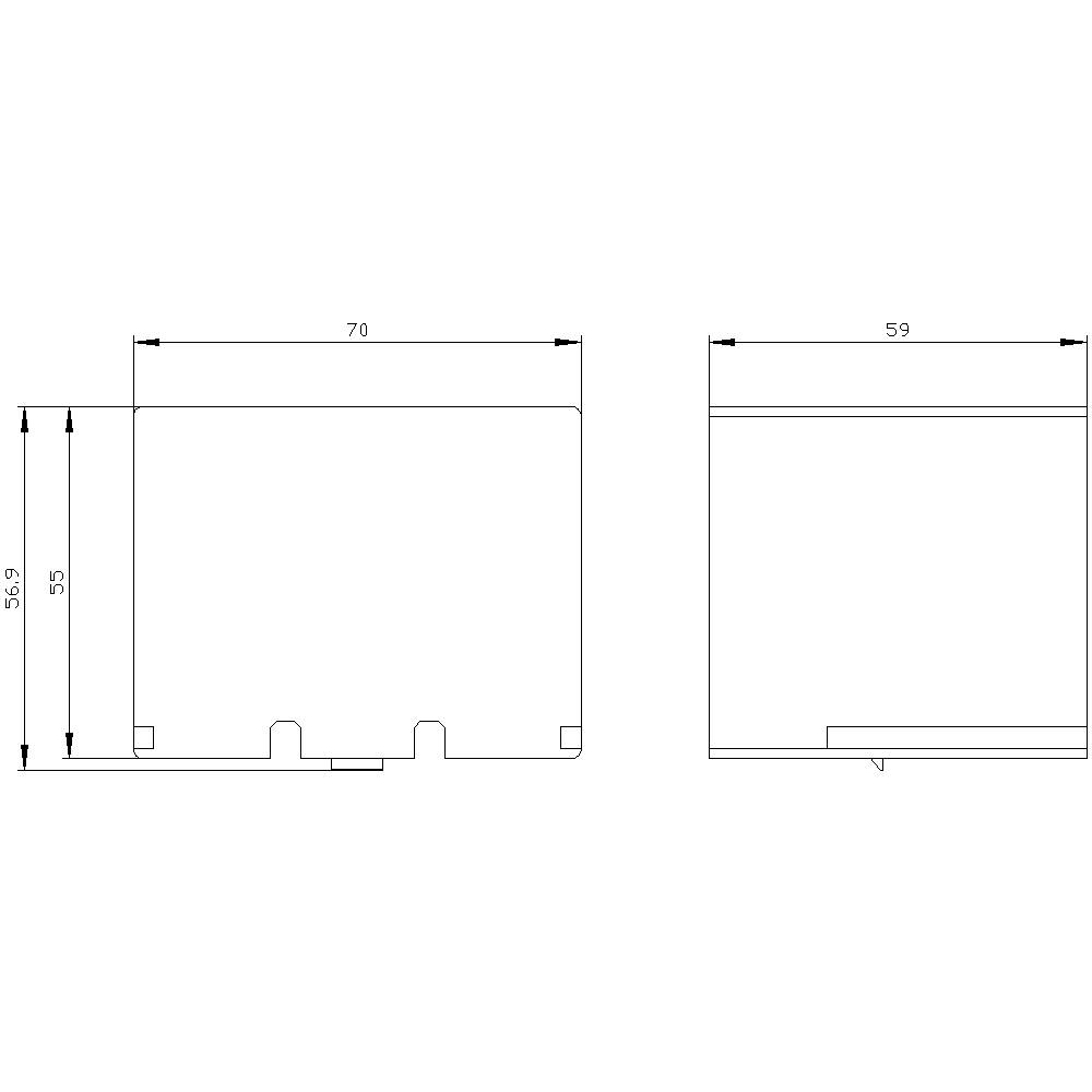 Siemens 3 Rt1946 4 Ea1 Anschlussabdeckung Schutz Kabelschuh Schienenanschluss B-Ware - 4011209305939