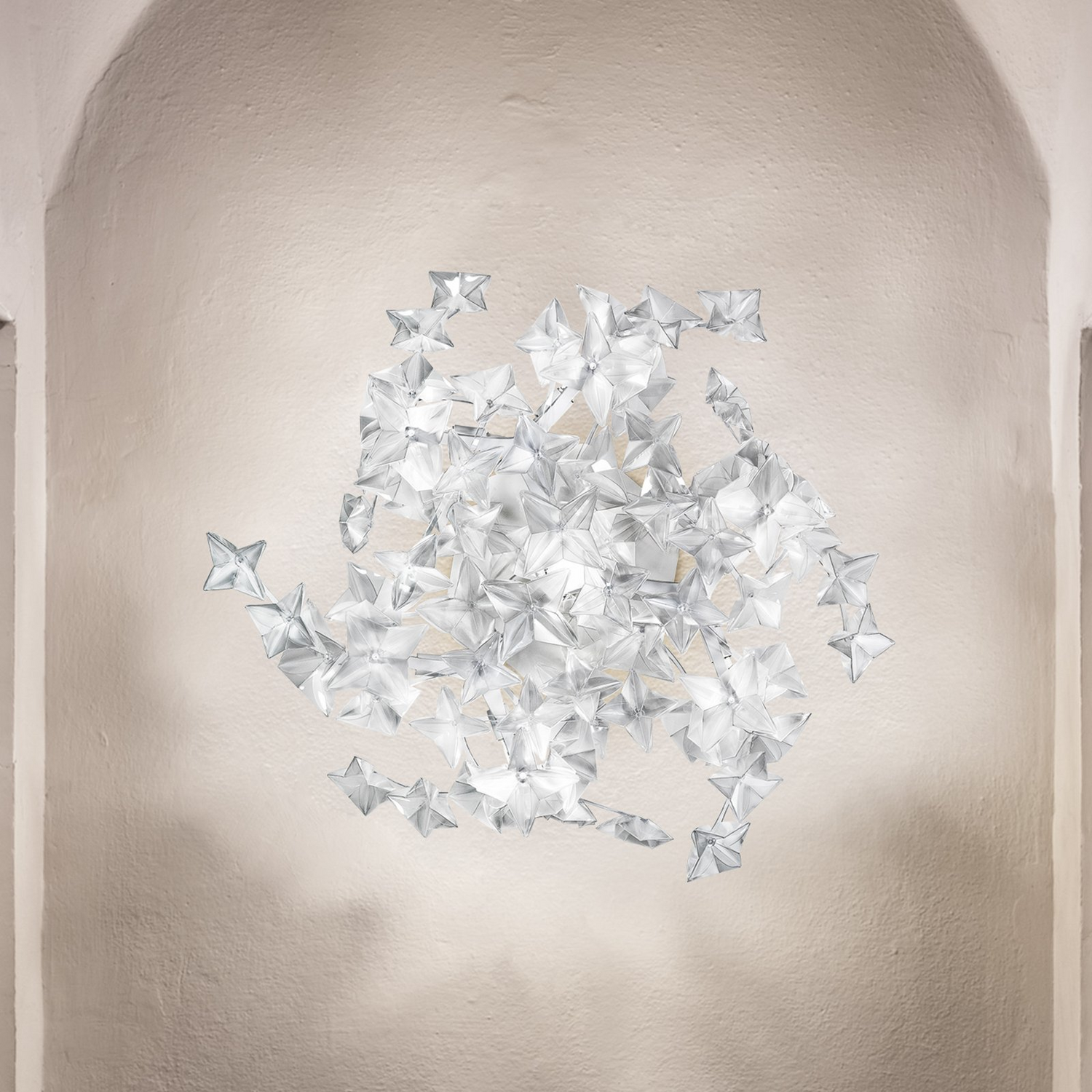 B-Ware Slamp Hanami Deckenleuchte Wandlampe Leuchte Weiß Transparent Prisma Lampe Spot - 8024727087672