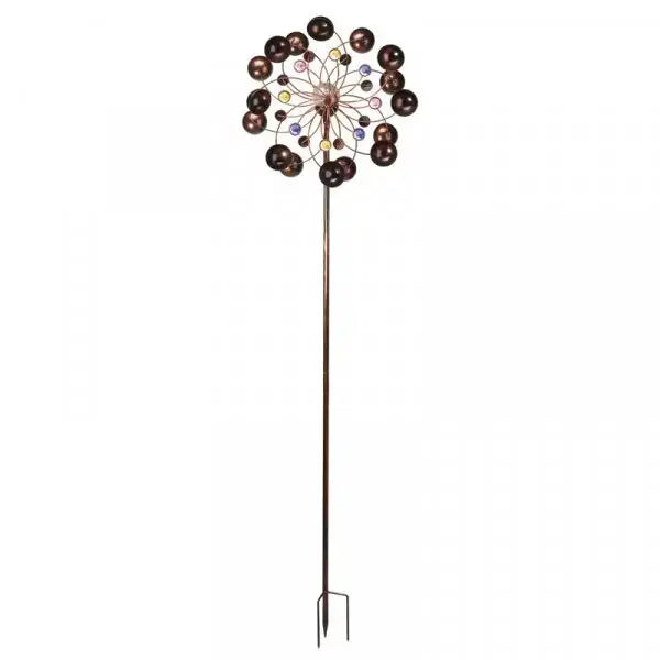 B-Ware Smart Garden Windrad Venti Solarrad Solarkugel Garten Deko Solarlicht 130x38cm