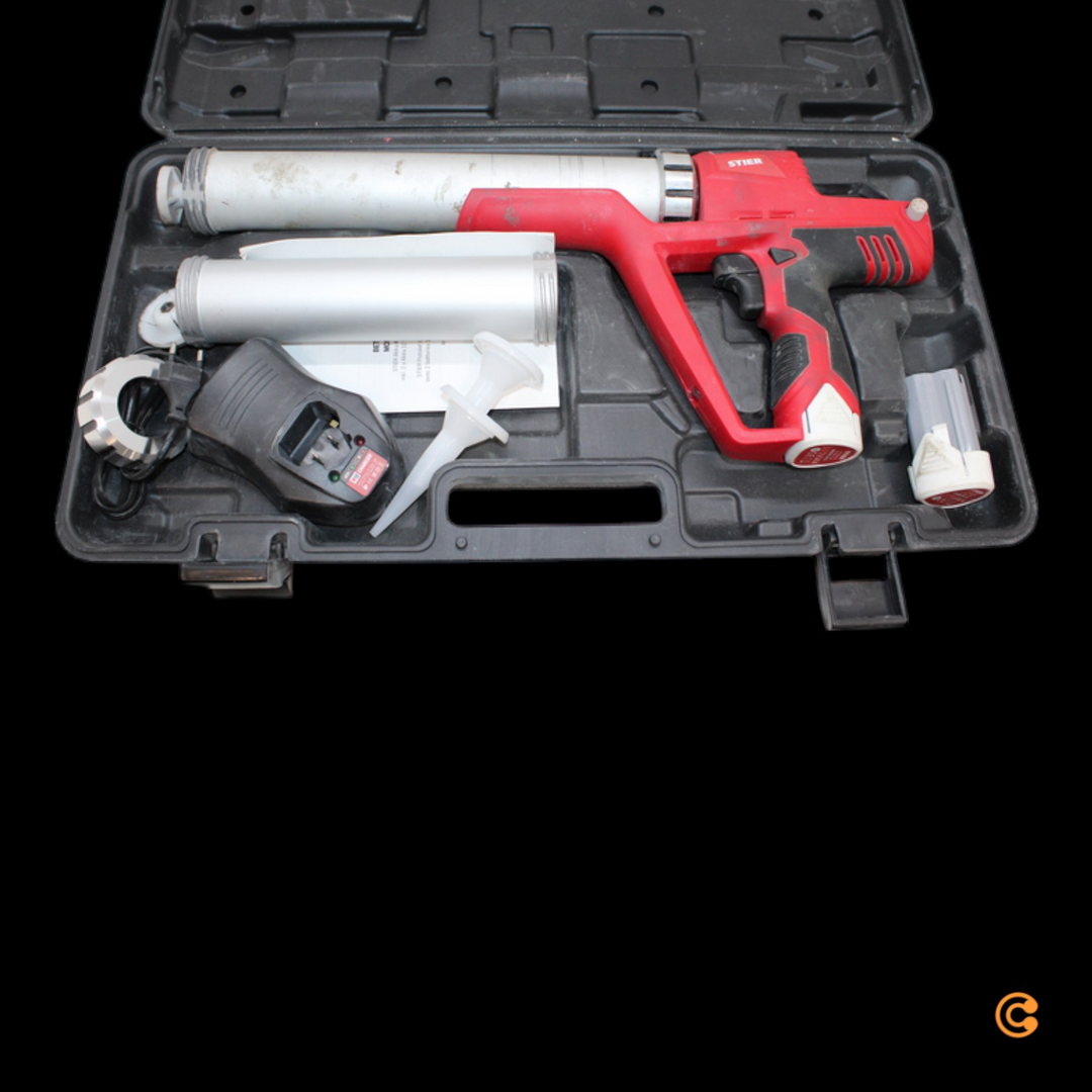 Stier Akku Kartuschenpistole Basic+ 3800 N, Inkl. 2 X Akku 12 V Siehe Text/Foto D-Ware - 4260439000903