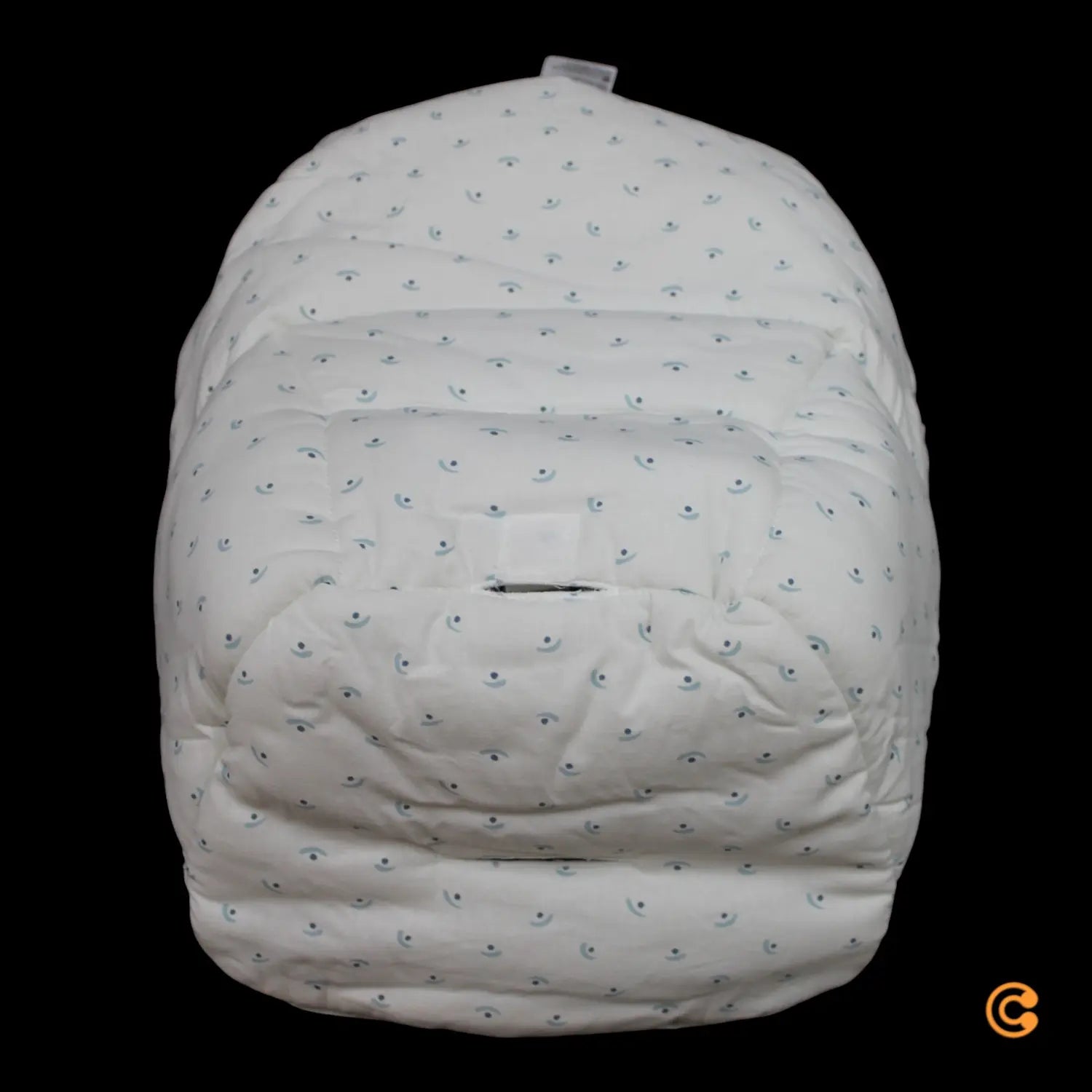 B-Ware Stokke Clikk Kissen Sitzauflage Hochstuhl Blueberry Boat Bio Baumwolle Blau Weiß