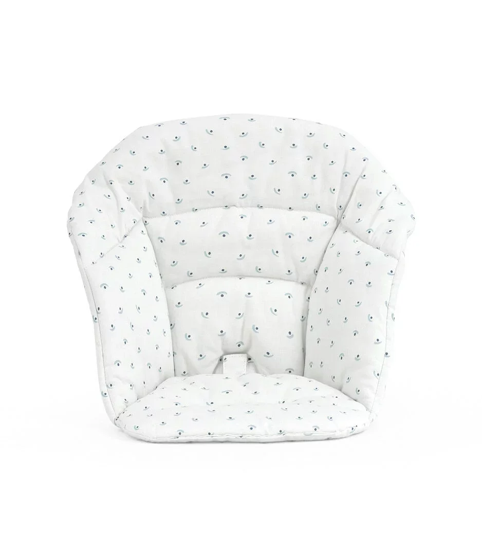 Stokke Clikk Kissen Sitzauflage Hochstuhl Blueberry Boat Bio Baumwolle Blau Weiß B-Ware - 7040355522041